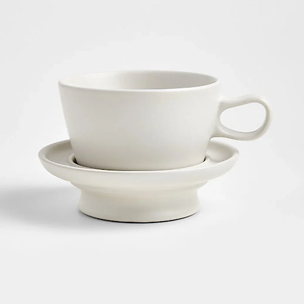 New! Crate&Barrel Ceramics Cup and Saucer LIMITED Collection